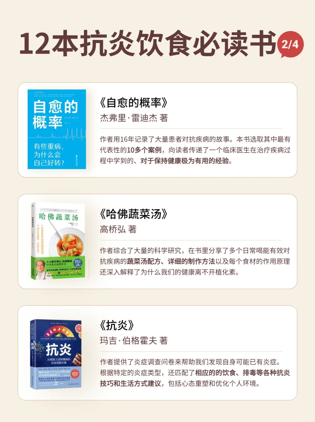 假期读书📚12本抗炎饮食入门🔥哈佛专家