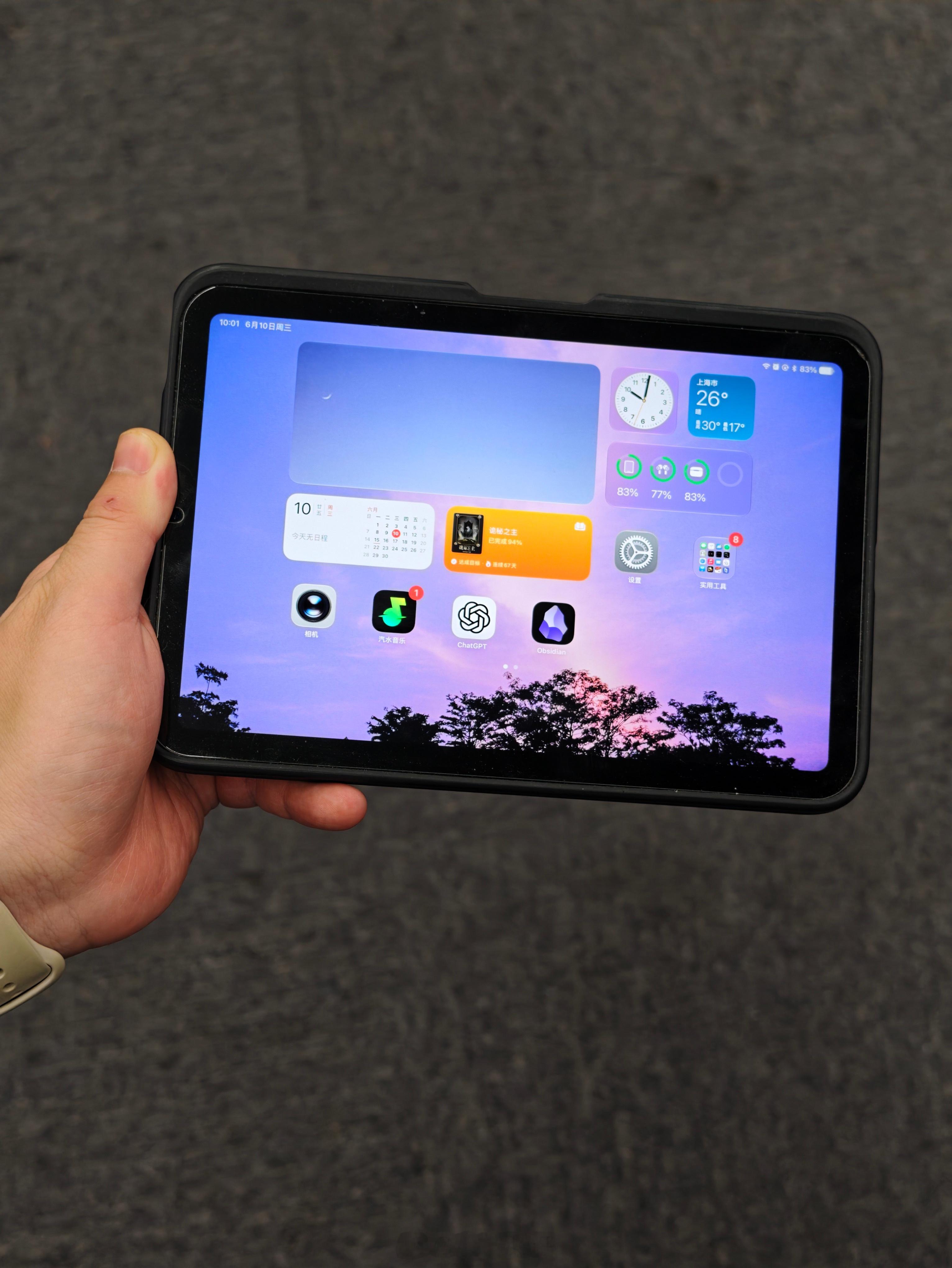 iPad mini更新完iPad OS27测试版后Dock栏没了