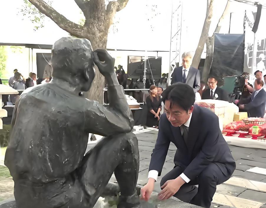 人民日报：赖清德公然跪拜日本殖民者八田与一，妄言要对日本“饮水思源”，刷新媚日下
