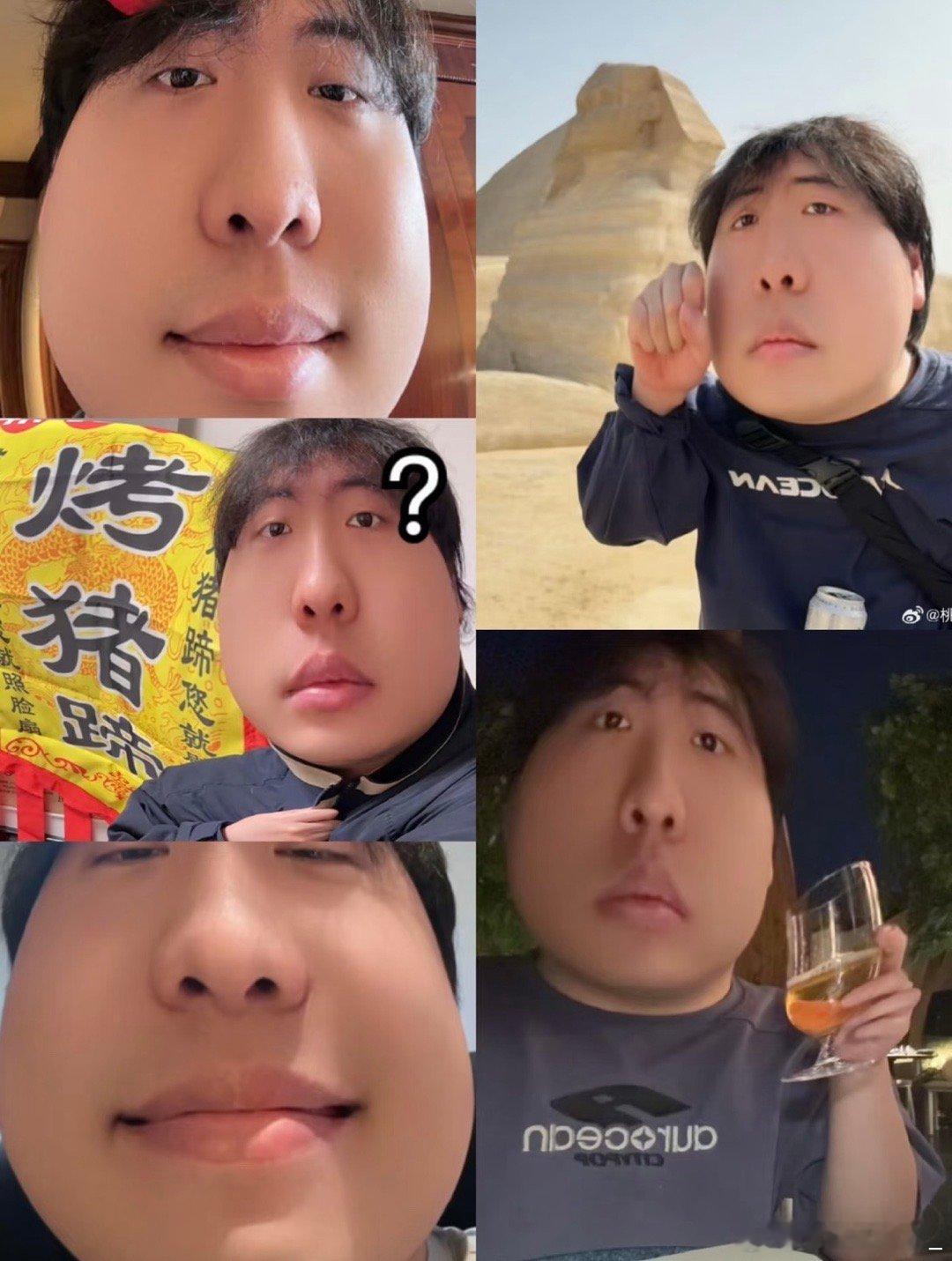 桃黑黑[超话]  这个桃黑黑爱上这芒果脸了～胖宝宝就是很爱用芒果脸，他用这个特效