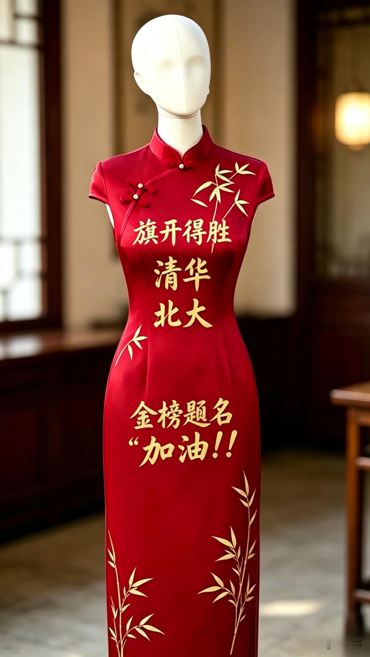 可怜天下父母心这话一点没错。临近高考，为孩子讨个好彩头，家长们都拼了。有位母亲花