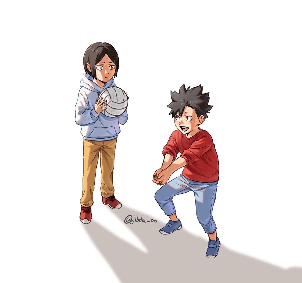 排球少年 青梅竹马[抱一抱][抱一抱]绘：ibda_oo   