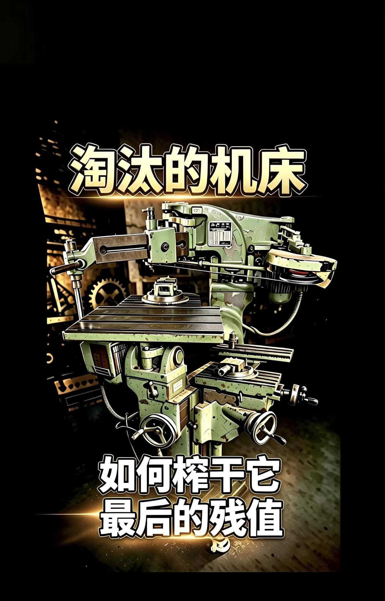 （榨干它最后的残值） 既然都说它淘汰了，那就跟我一起来探寻仿型铣的更多用途旧设备