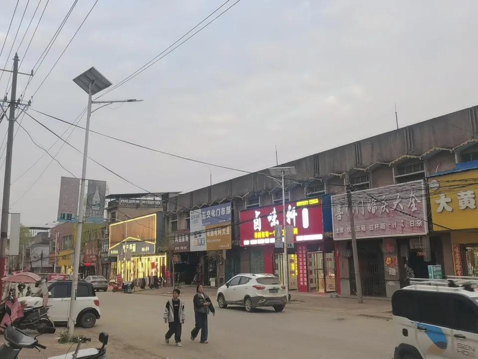 华灯初上，白天早已经被拉长，长得像这长长的街道