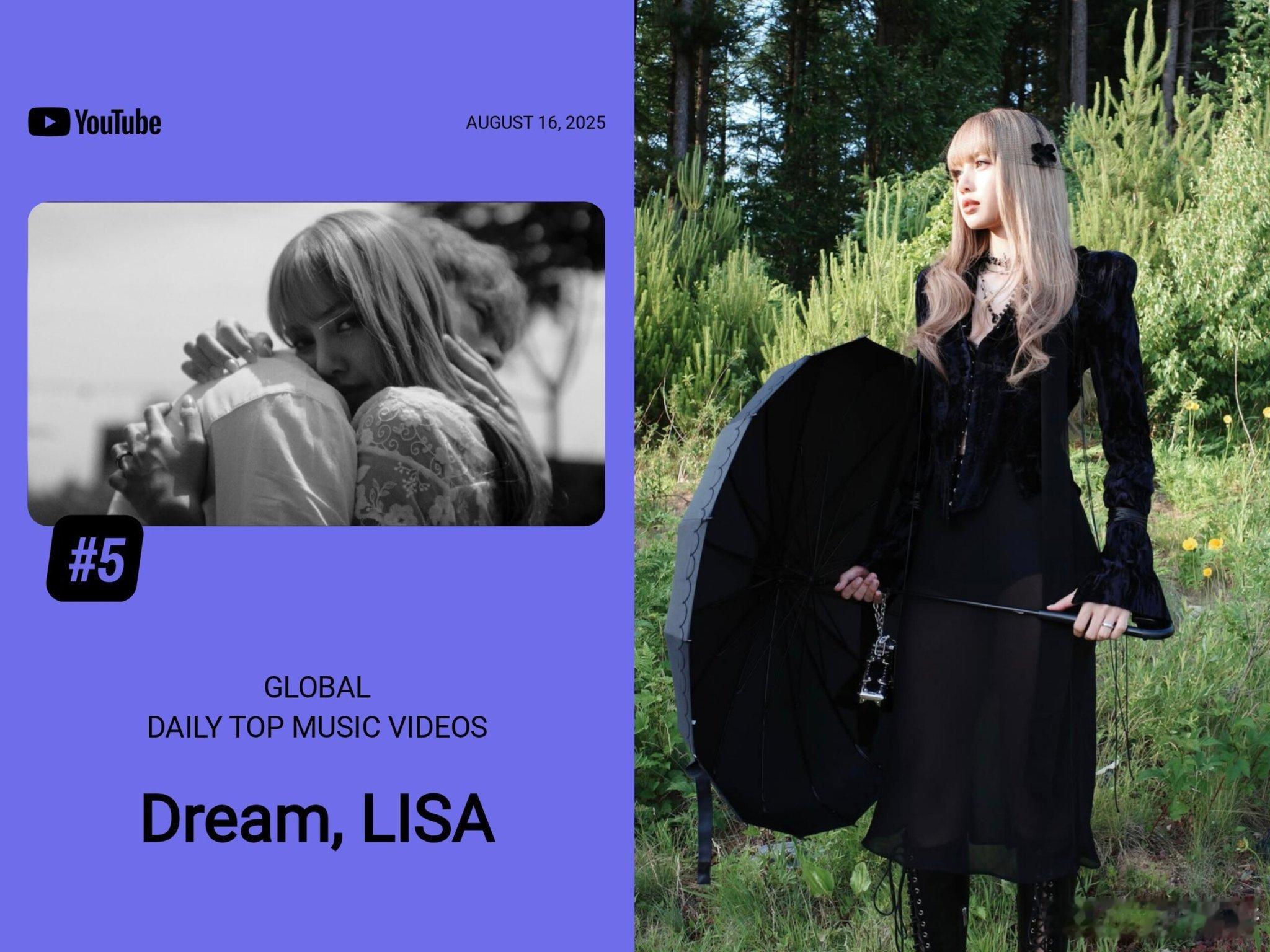Lisa与坂口健太郎合作的《Dream》微电影重回You/Tu/Be全球每日音乐