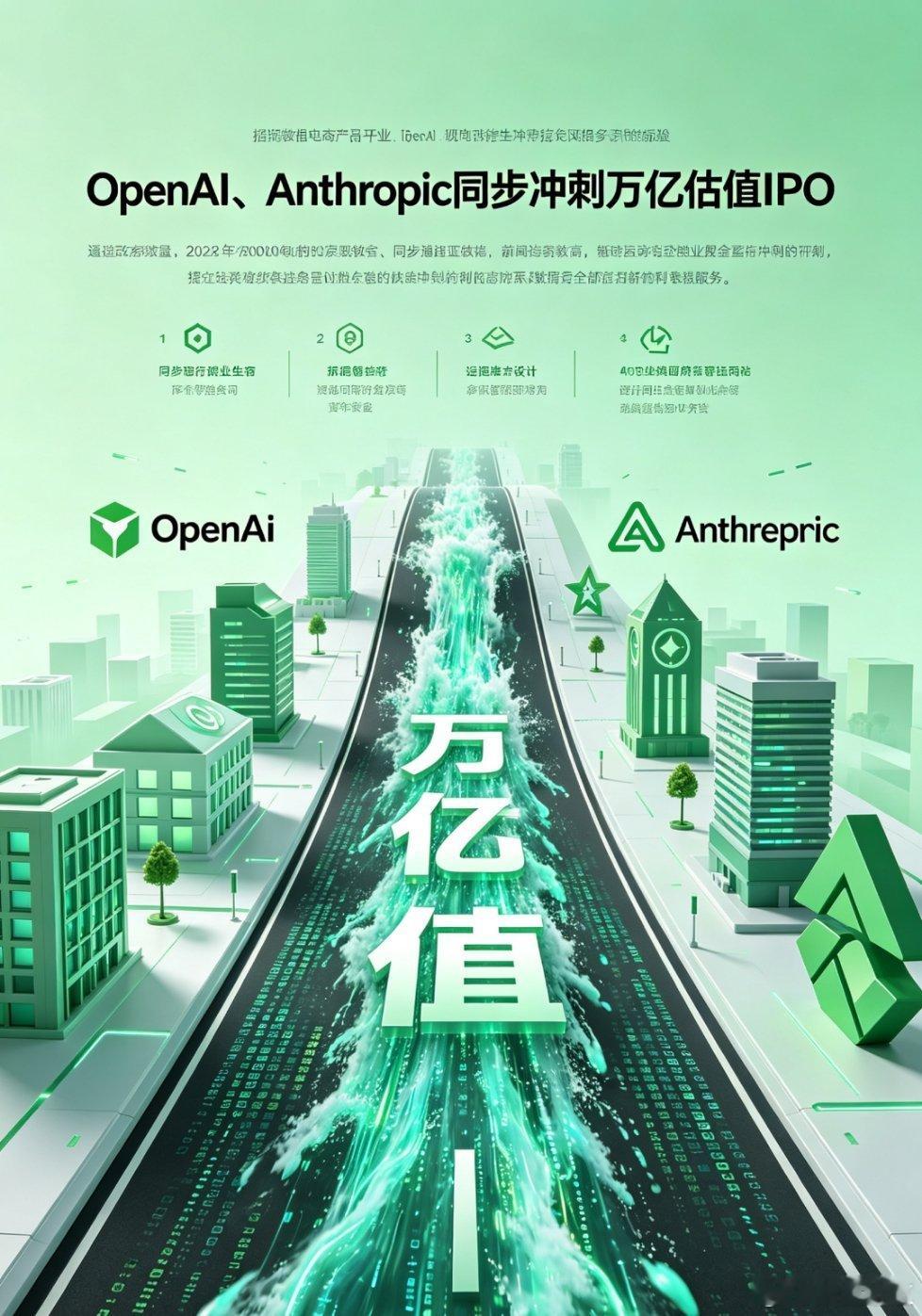 今日财经消息，OpenAI与Anthropic进入IPO倒计时，估值差距持续缩小