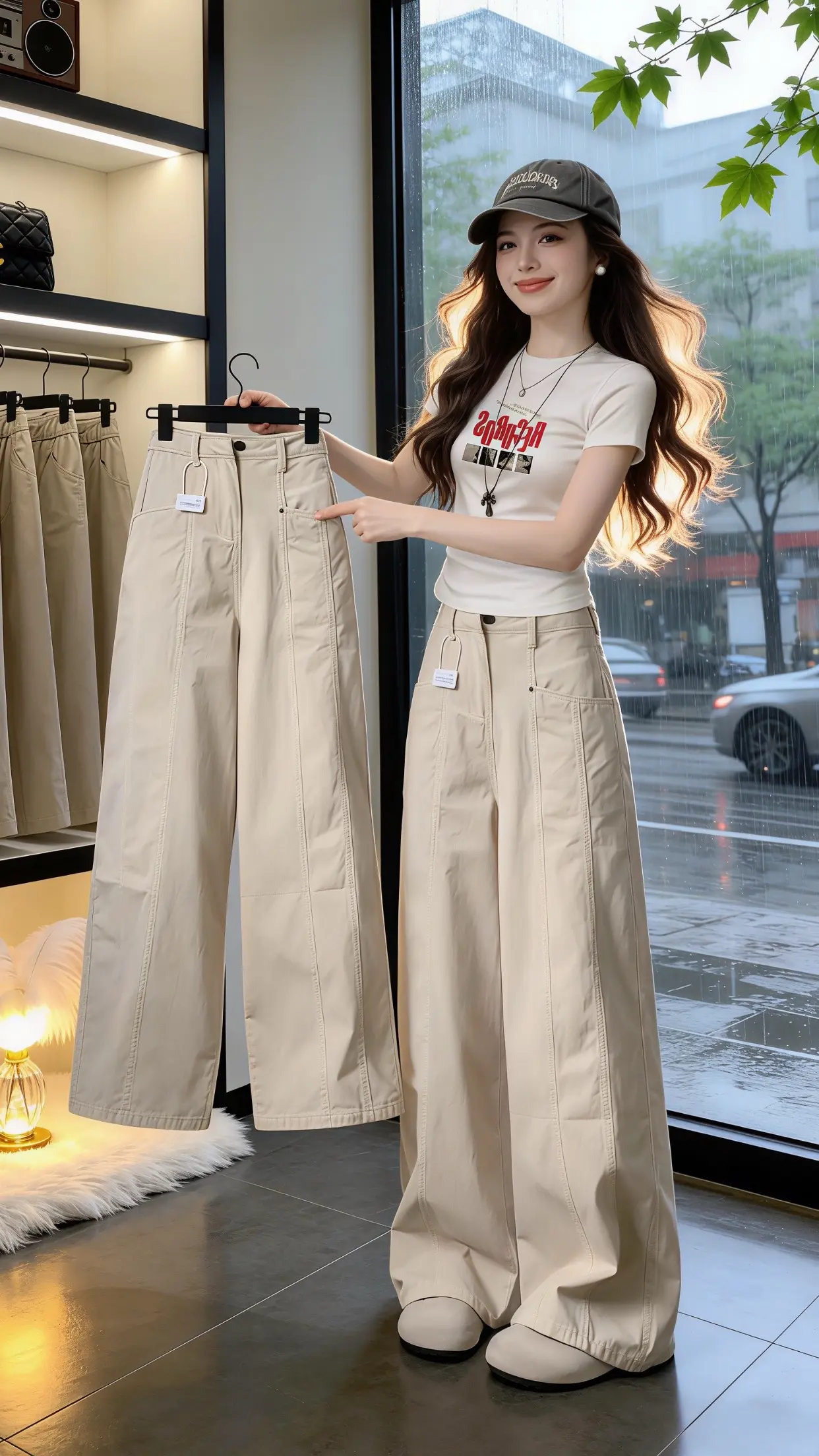 显瘦显高显腿长裤子 一眼就心动的夏季穿搭 工装裤女款阔腿裤 百搭神裤人...