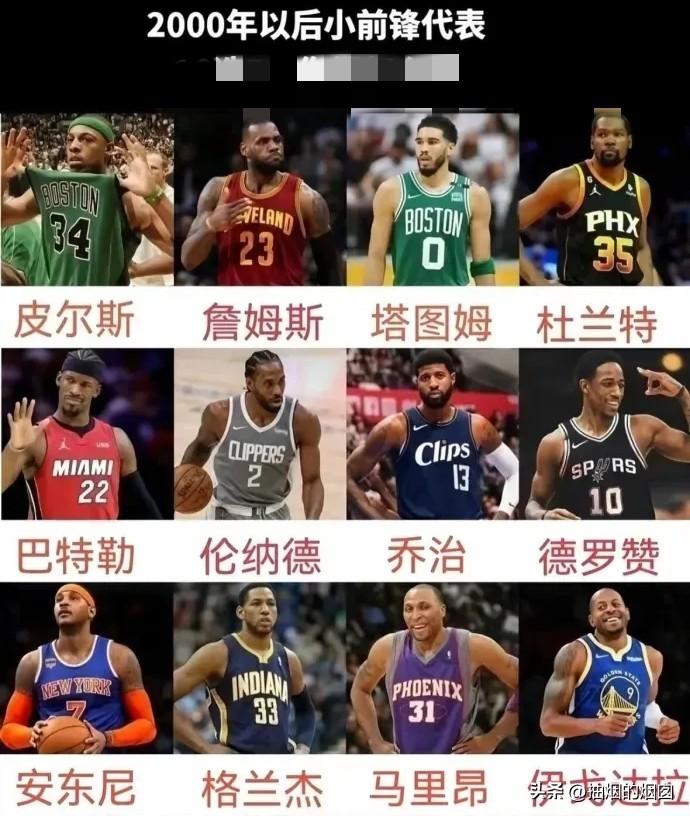 21世纪五大顶级小前锋分别是谁？
第一位，毫无征兆，詹姆斯goat，23年的征战