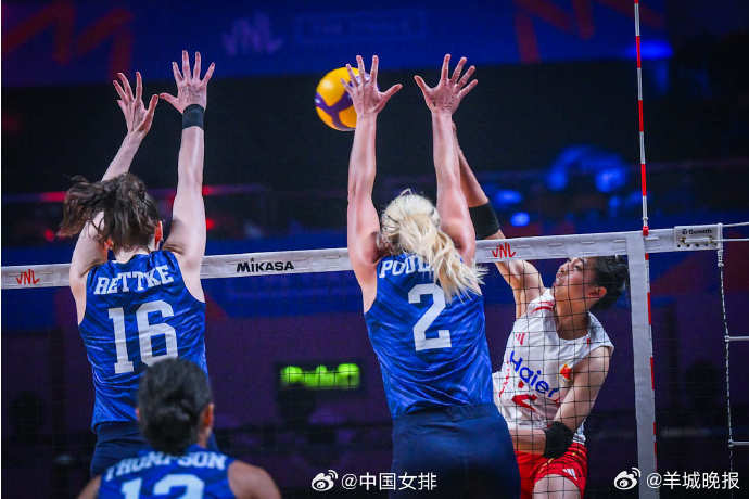 【拼至最后一刻！世联赛中国女排3比2逆转美国队挺进四强】#中国女排3比2美国女排