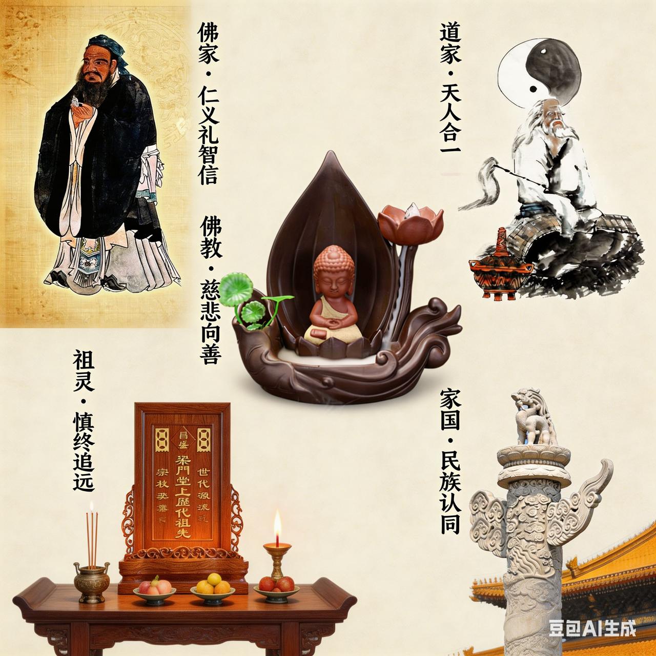 中国人没有信仰？

别急着下结论，

先看看我们怎么过日子。

去年回老家，爷爷