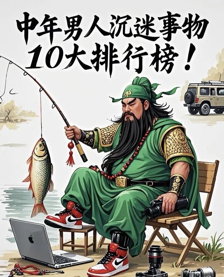 中年男人10大上头爱好！第7个太真实了

1.钓鱼——静坐水边，愿者上钩 
2.