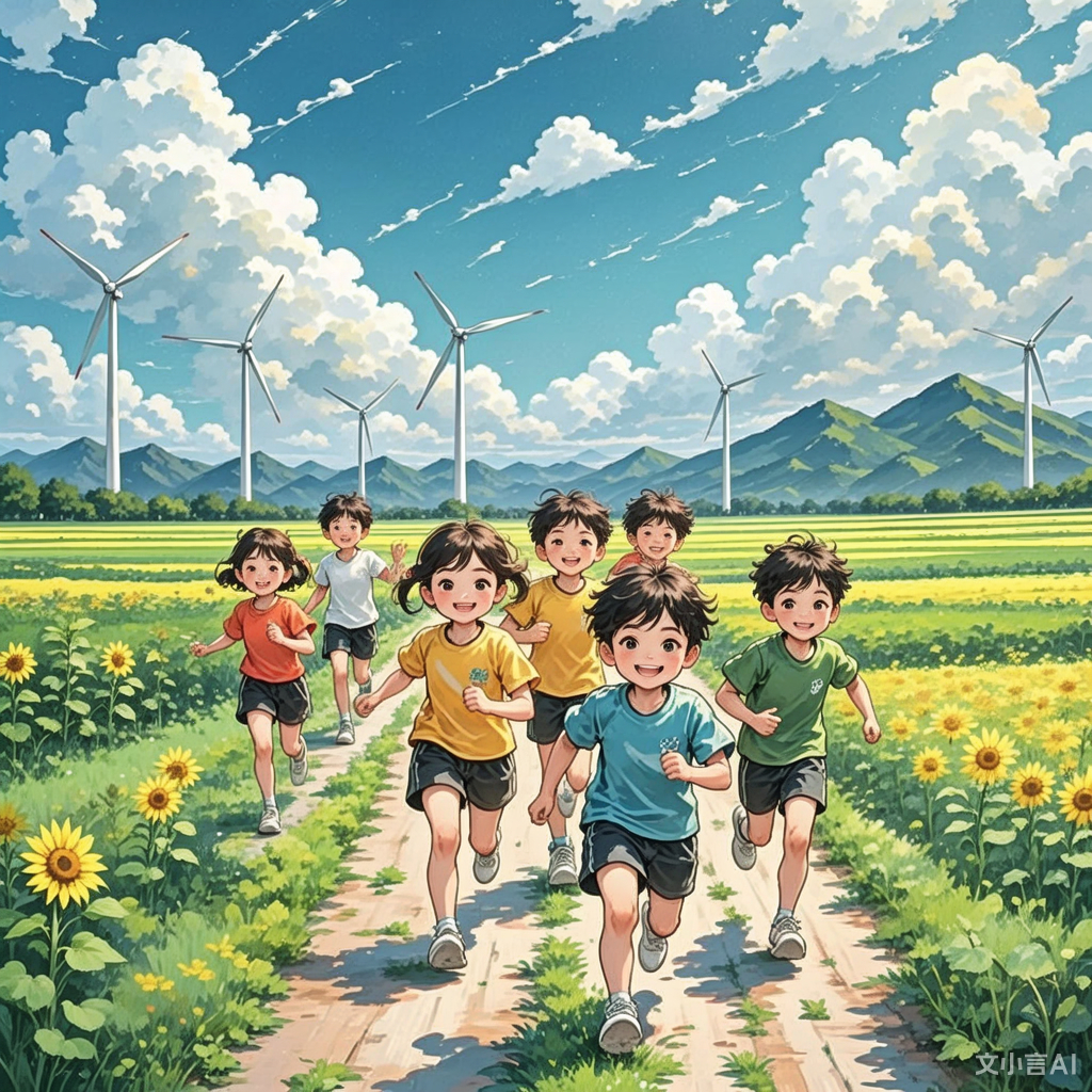 六一儿童节要来了，我让AI助手根据一首儿童创作的诗歌，生成了一张对应的图片，大家