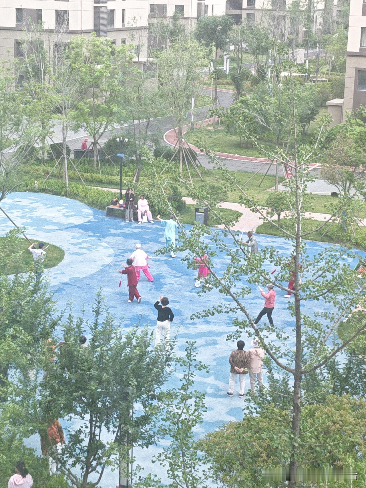 今天我在青岛城阳夏庄东宅子头回迁小区睡懒觉，正迷迷糊糊呢，一阵悠扬音乐直接把我吵