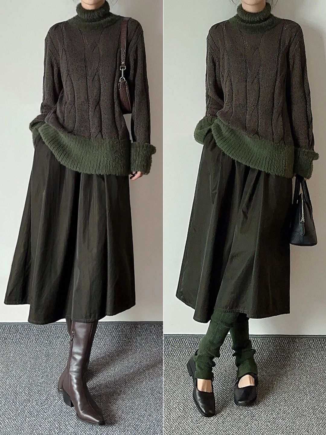 姐妹们！靴子和袜套哪个好看！