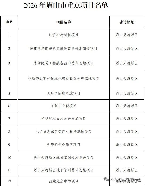 视高的天府国际康养城、东创中心等纳入市级重点项目
