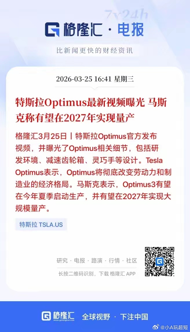 人工机器人终于来了点像样的利好！明天能轮动了吗？刚刚特斯拉Optimus官方发布