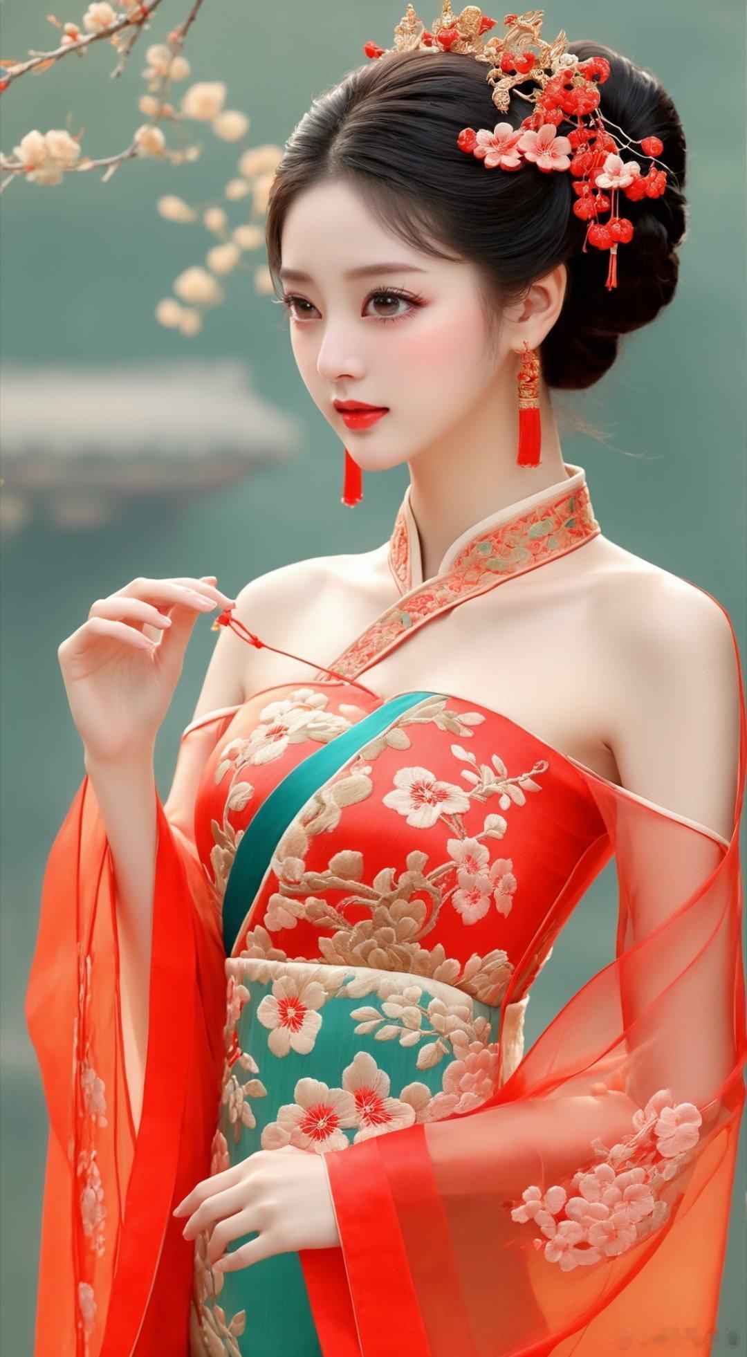 过年了就要红红火火，这才是热闹的态度#小仙女##红红火火#  ​​​