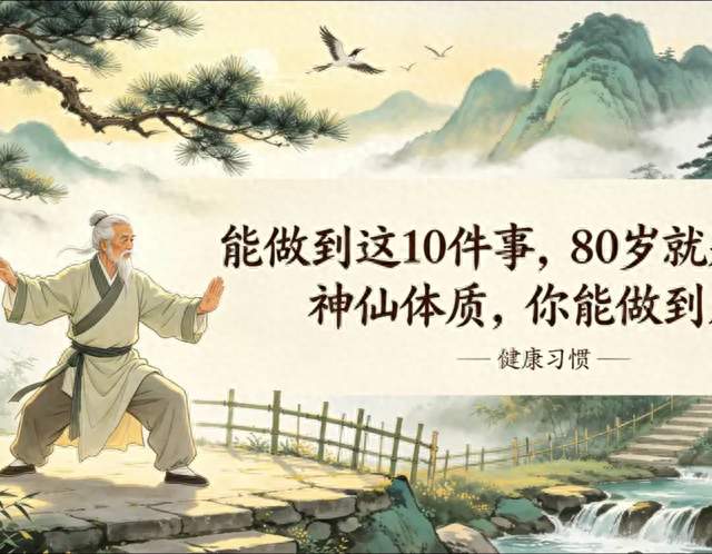 能做到这10件事，80岁就是神仙体质，你能做到几件？