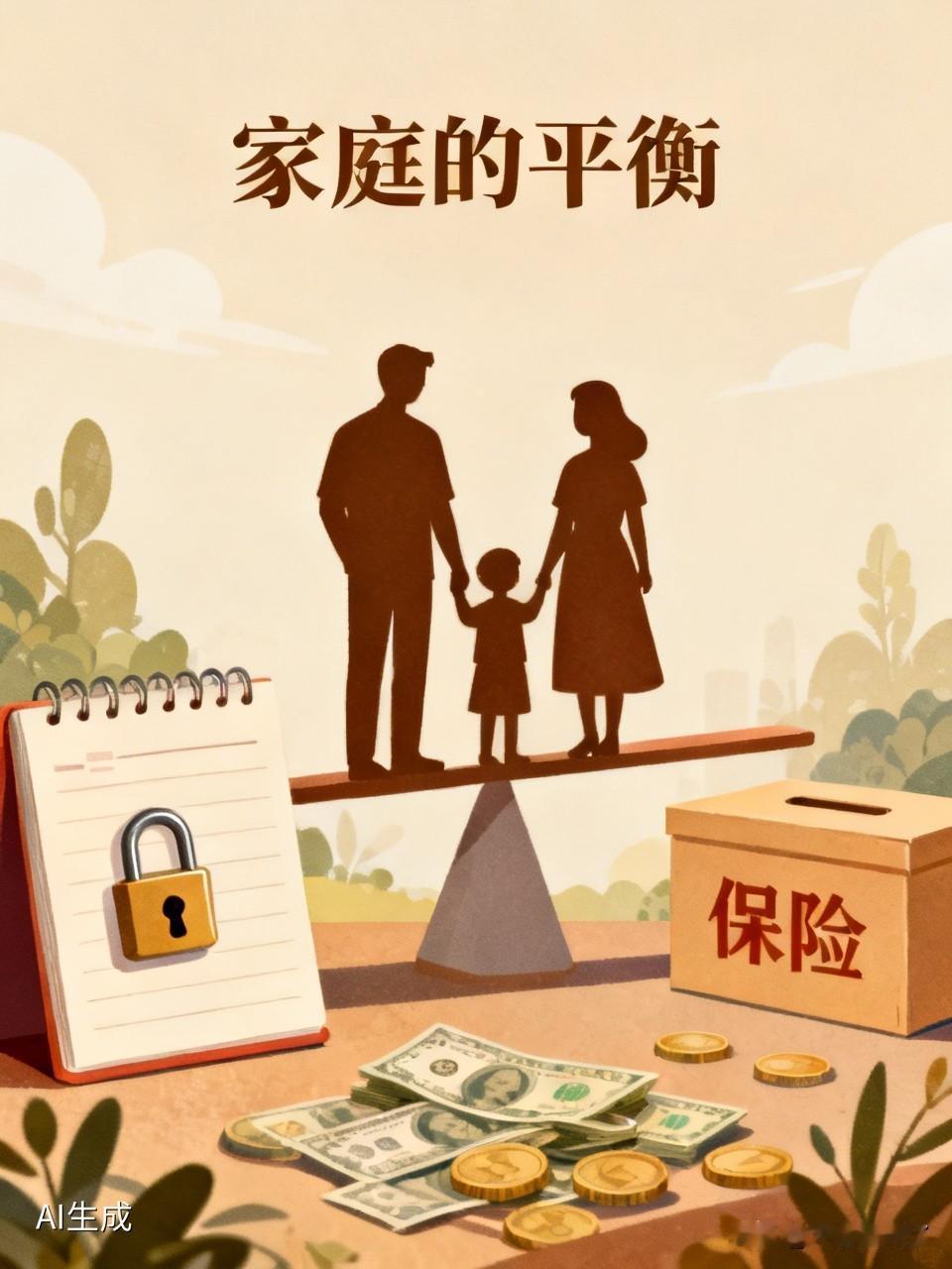 他结婚了，妻子生孩子带孩子，他挣的钱，很大部分给孩子买了保险，妻子手上没多少钱进