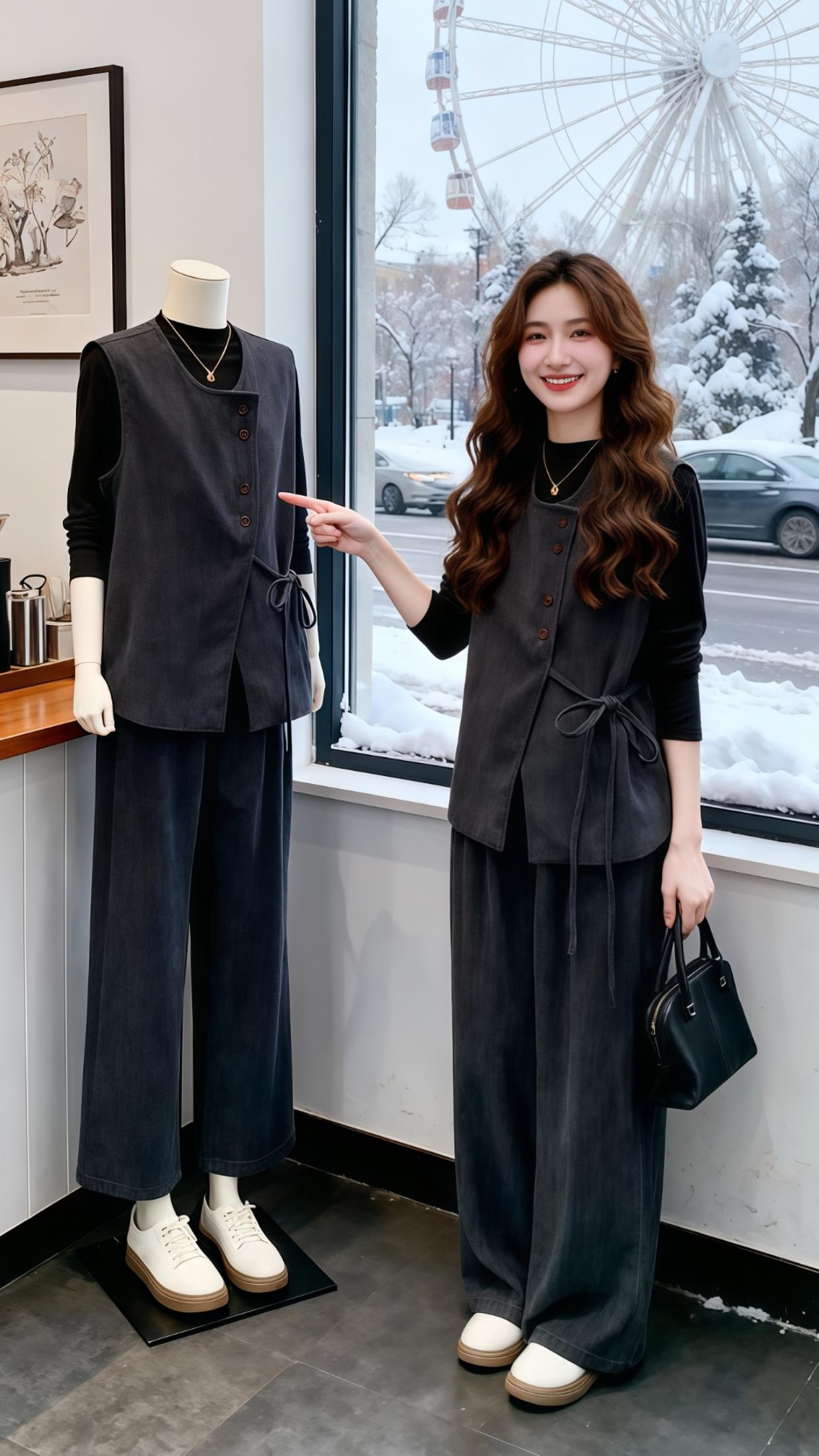 气质女神穿搭 优雅气质 精致穿搭 女神穿搭 套装显瘦穿搭