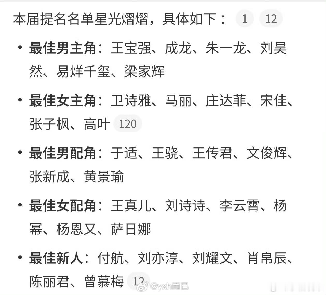 百花奖明天有热闹看了 