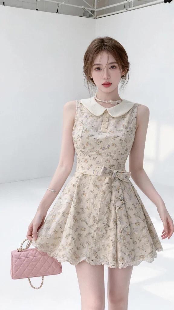 公主裙你就说喜不喜欢吧😉甜甜的小裙裙 少女夏日连衣裙 张元英造型 甜美少女连衣