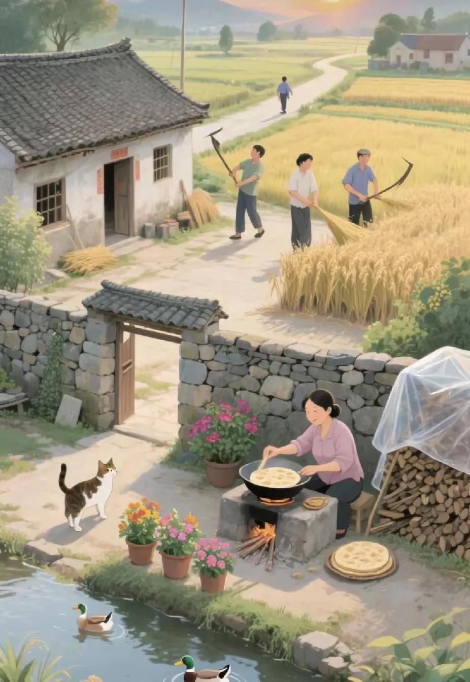 东西南北把工打，
春夏秋冬为钱愁。
横批：《为钱而打工》