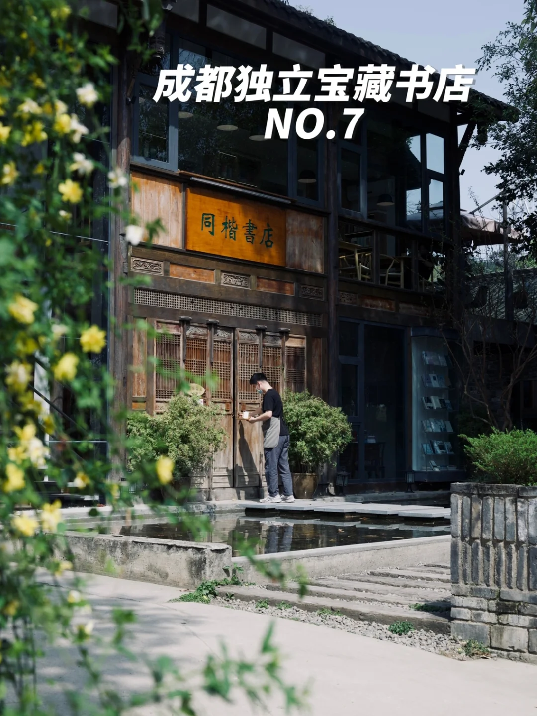 水池上的书香之地📚窗外就是乡间风景