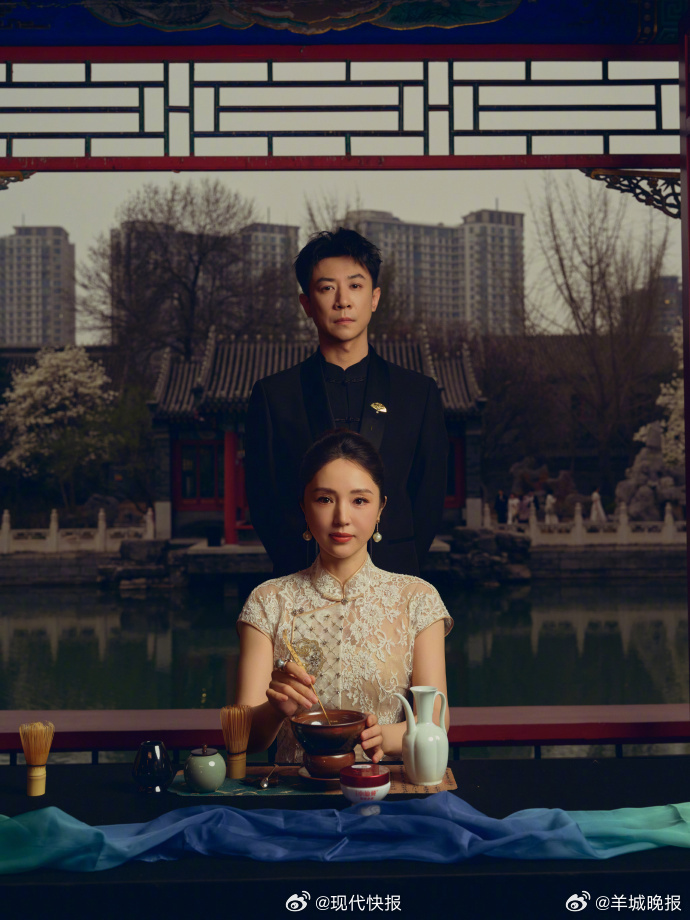 【#董璇张维伊开启春天模式#】#董璇张维伊中式大片#3月29日，发布与中式大片，