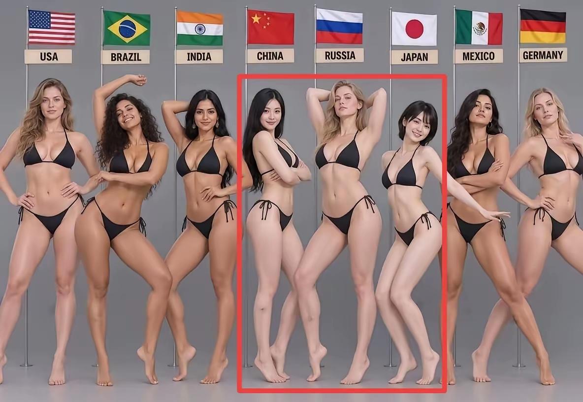 如果让你从以下这些国家的模特中选取一个当媳妇，排前三位的是哪几个国家？