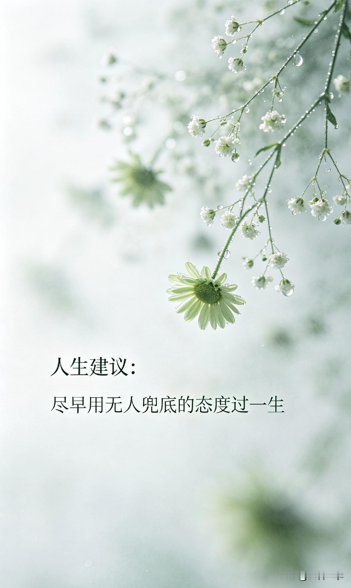 人生建议：尽早用无人兜底的态度过一生

一位资深心理咨询师说：“人这一生最大的错
