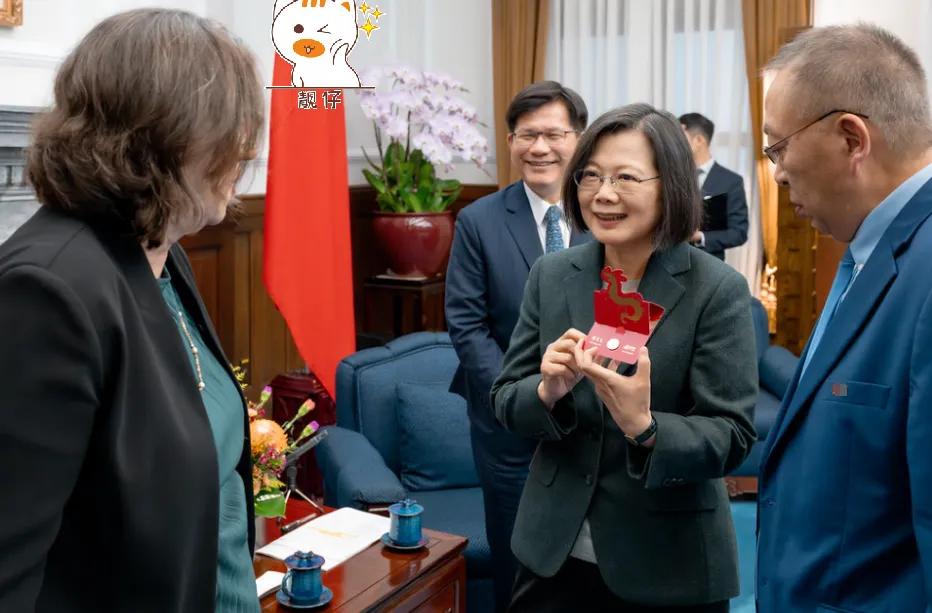 【民进党出钱邀美智库“哈德逊研究所”窜访团窜台，怒拍蔡英文马屁，称其是“典范”？