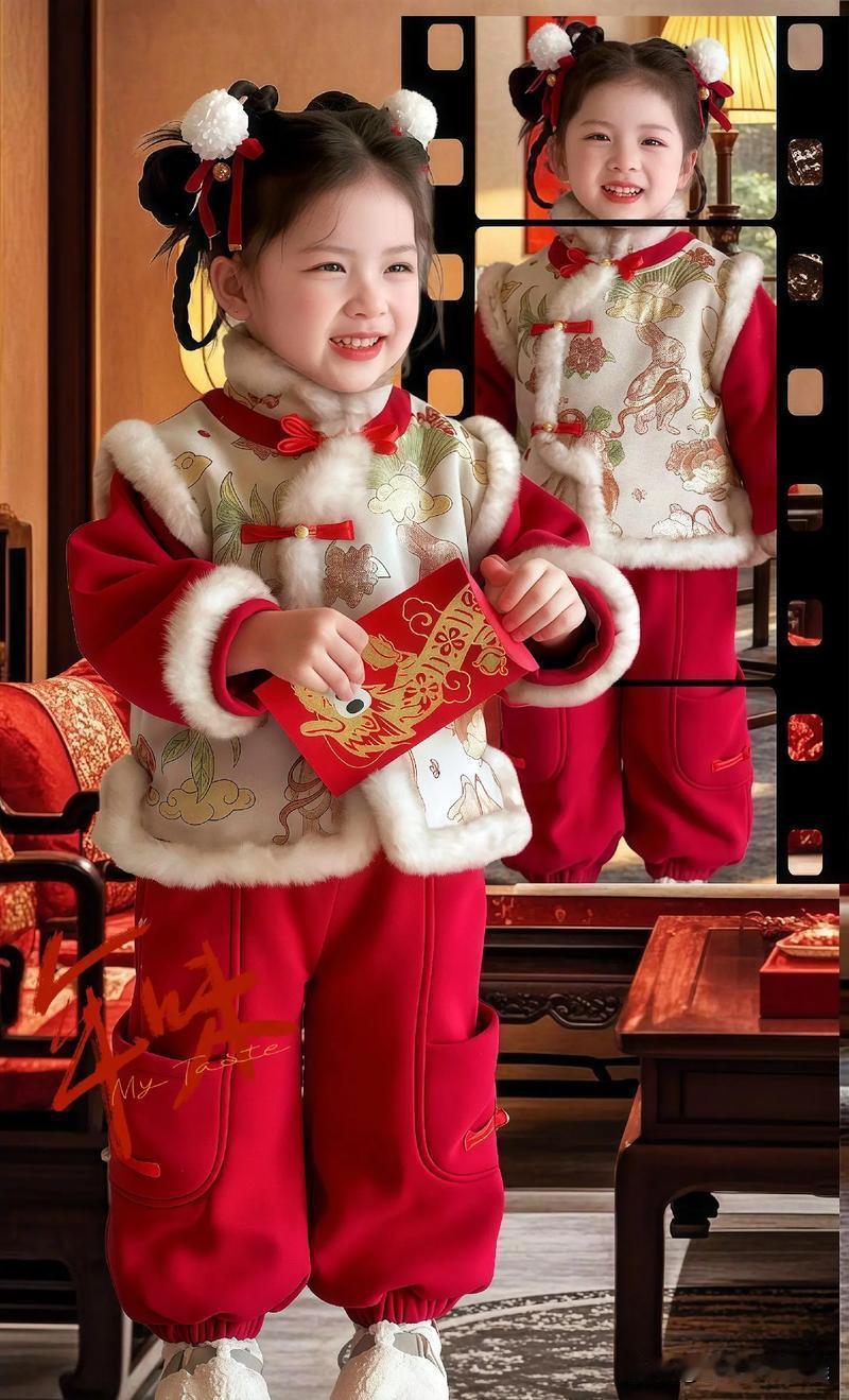 过年萌娃应该怎么打扮？

过年给萌娃打扮，既要喜庆好看，也要舒适安全，方便孩子活