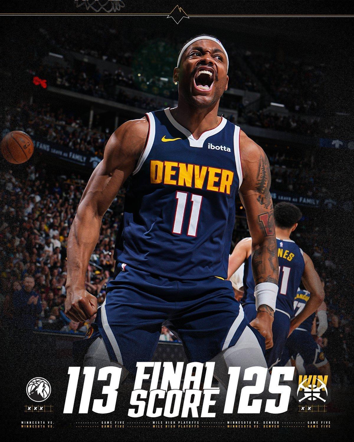 掘金击败森林狼，比分来到2-3！ 森林狼vs掘金