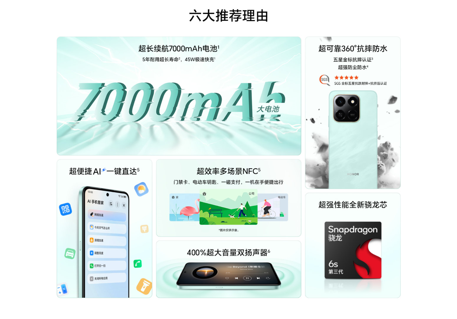 给爸妈换这部！荣耀Play10T电量耐用，声音响亮，一键就能付款、清理手机，还抗