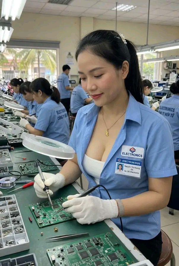 越南女孩子名字叫秋，今年29岁，来自越南清化省。目前在北宁省一家电子公司做工厂工
