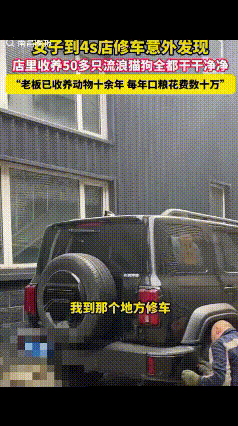 “活该发财！”辽宁一女子到汽车4S店修车时，无意间听见有狗叫的声音，转了一圈后发