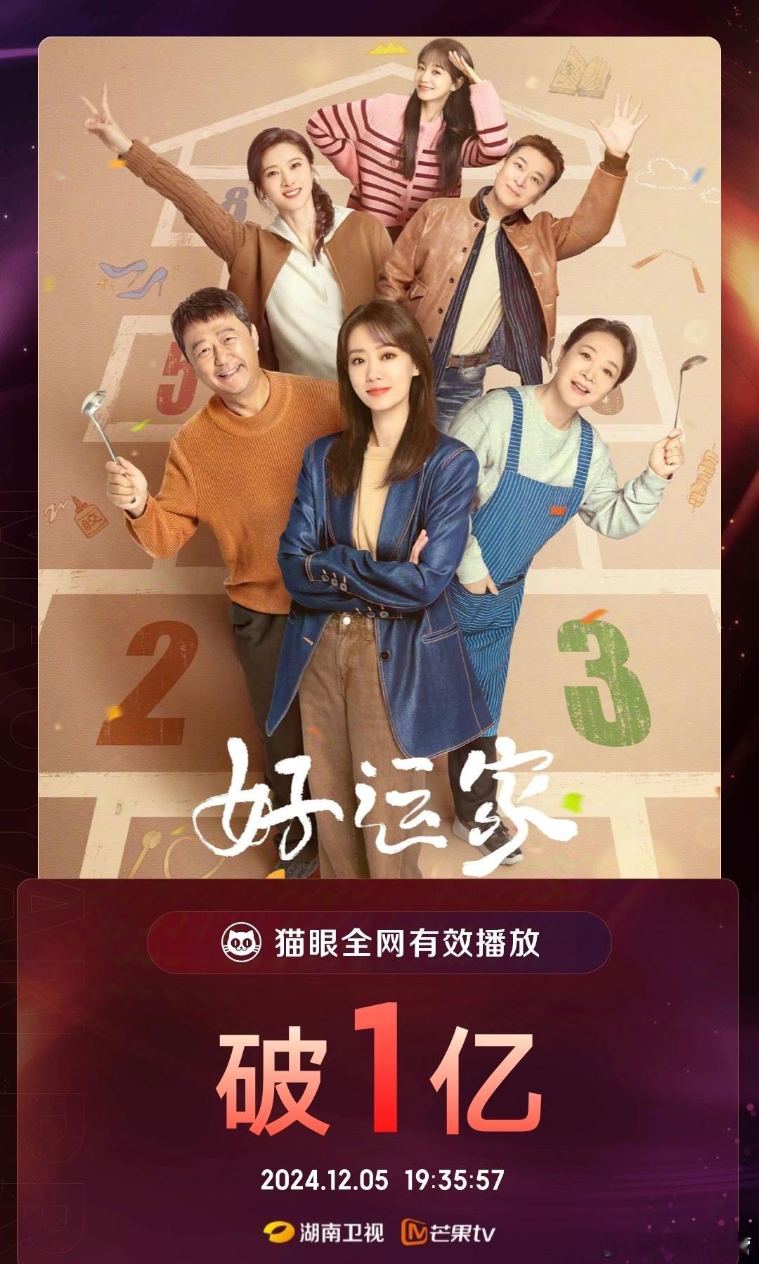 张小斐《好运家》全网有效播放破亿！期待离婚后的郝有嘉，继续冲 张小斐电视剧好运家