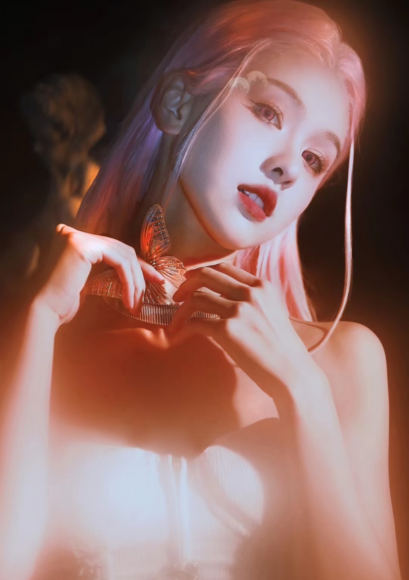 一些女明星和蝴蝶元素适配度… 
