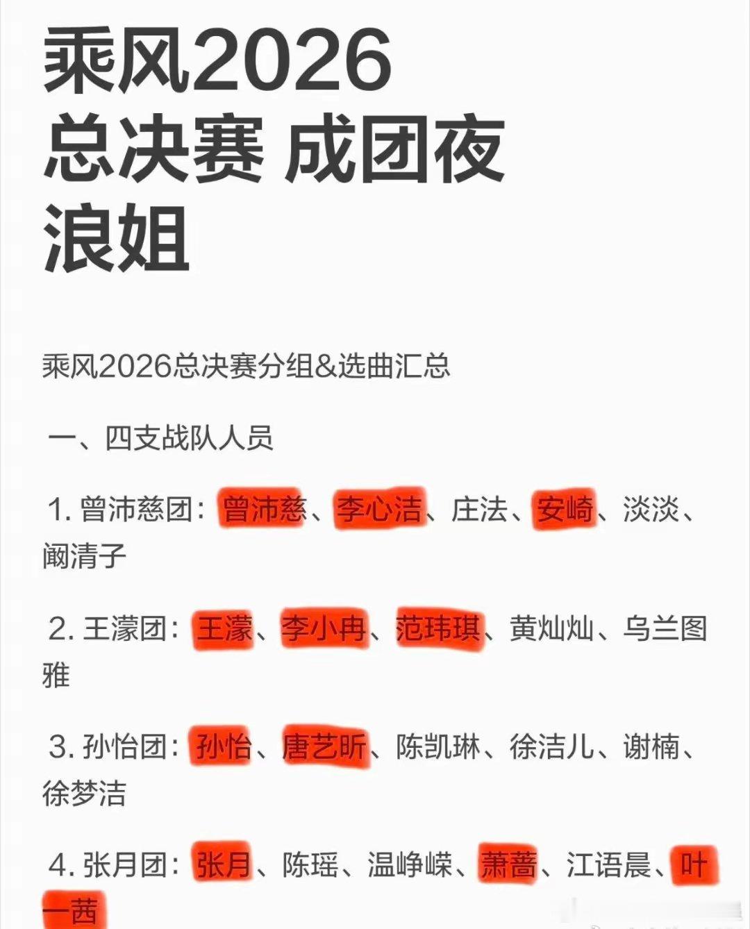 乘风2026总决赛成团夜乘风2026成团预测！感觉大差不差 你的预测是什么乘风破