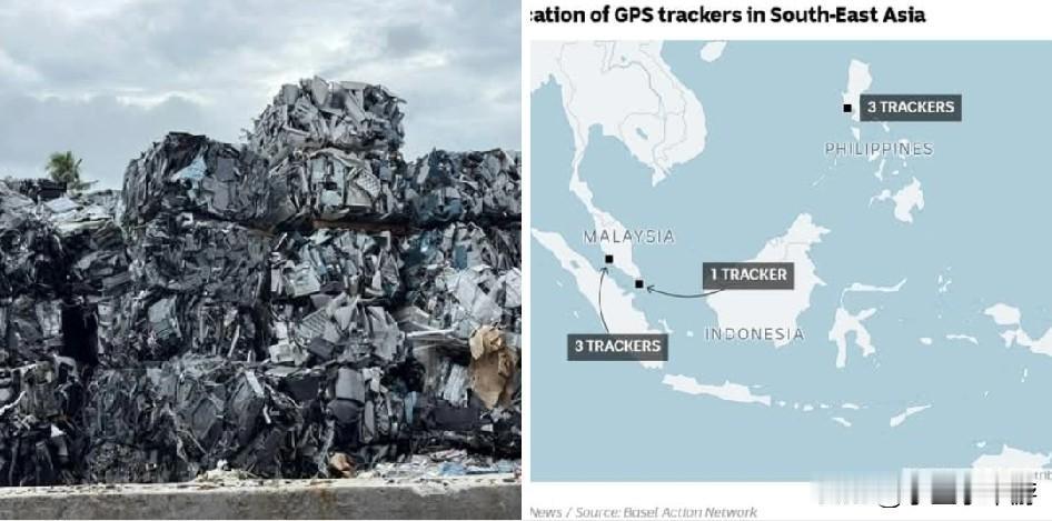 GPS追踪器显示，澳大利亚的电子垃圾“很可能”被非法出口到东南亚。

一个非营利