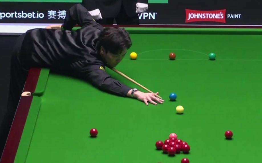 2026斯诺克巡回锦标赛第一阶段结束结束：霍金斯暂时5-3领先塔猜亚
​
​  