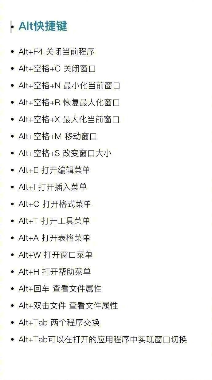 常用的电脑快捷键，码住提高工作效率。 ​​​