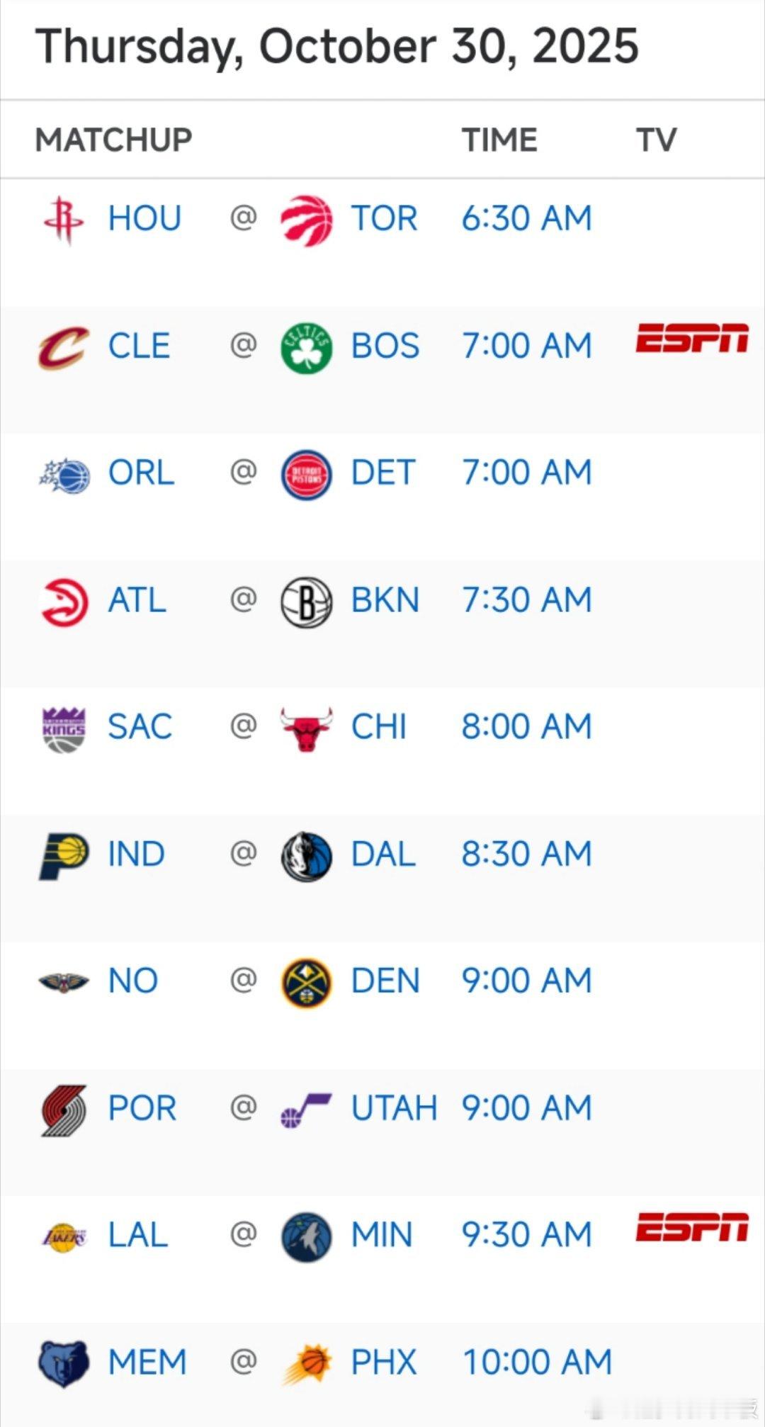 明日10场比赛预告🎬8:30 步行者vs独行侠9:00 开拓者vs爵士9:30