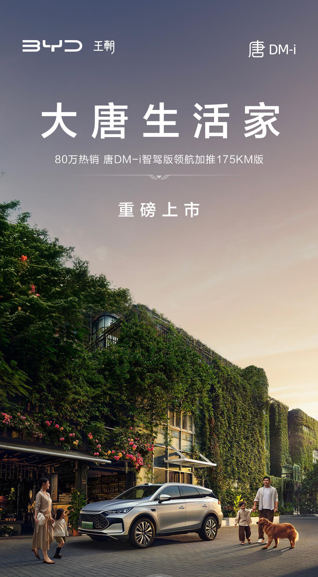 售价17.98万起，唐DM-i智驾版175km长续航版更强大吗？
 
作为比亚迪