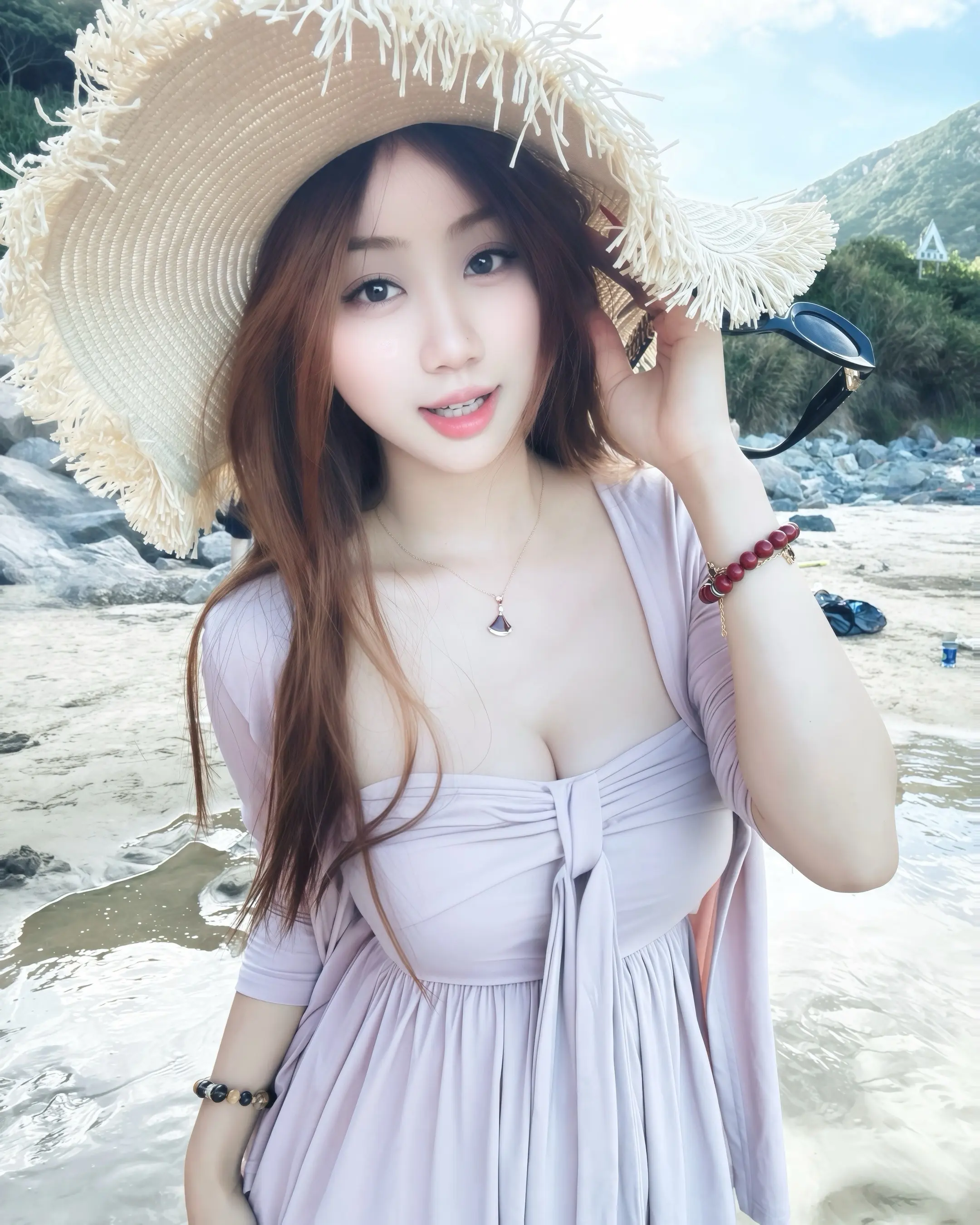 温柔懒懒的海风