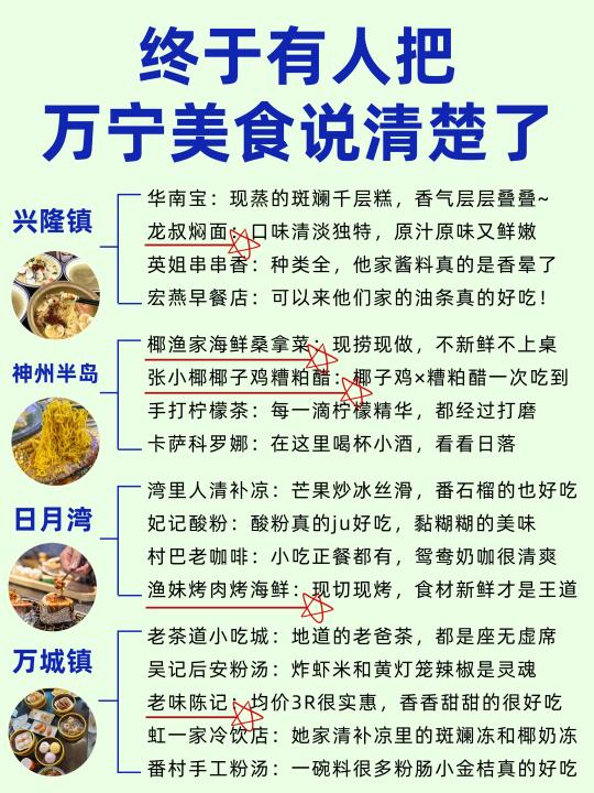 万宁美食暴击✅终于有人说清楚咯