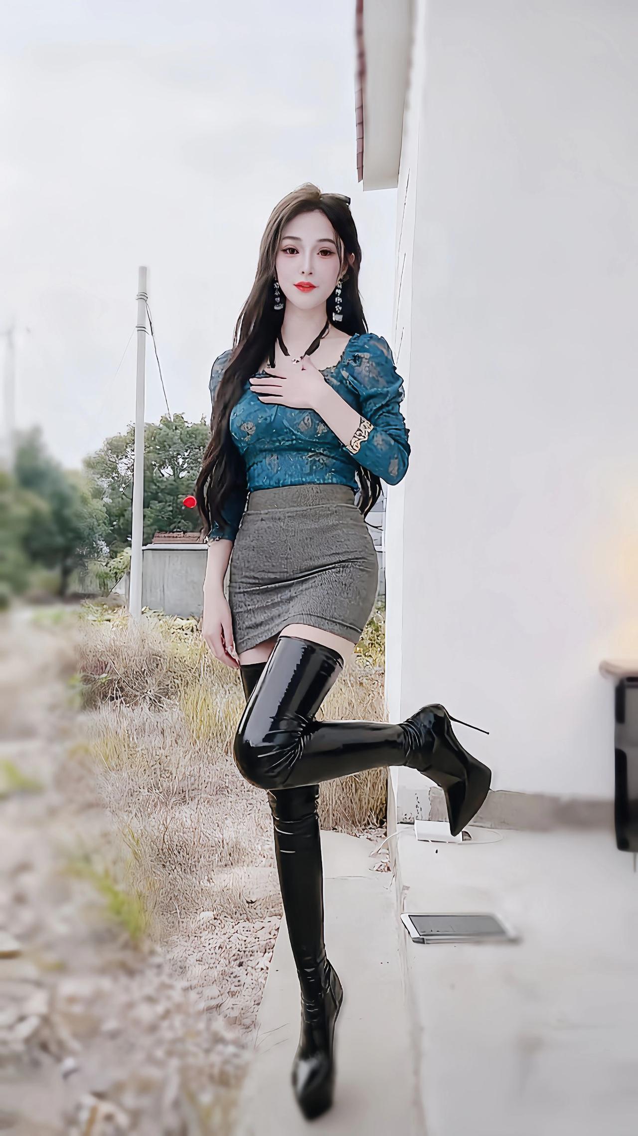 穿搭 大长腿 御姐 控腿