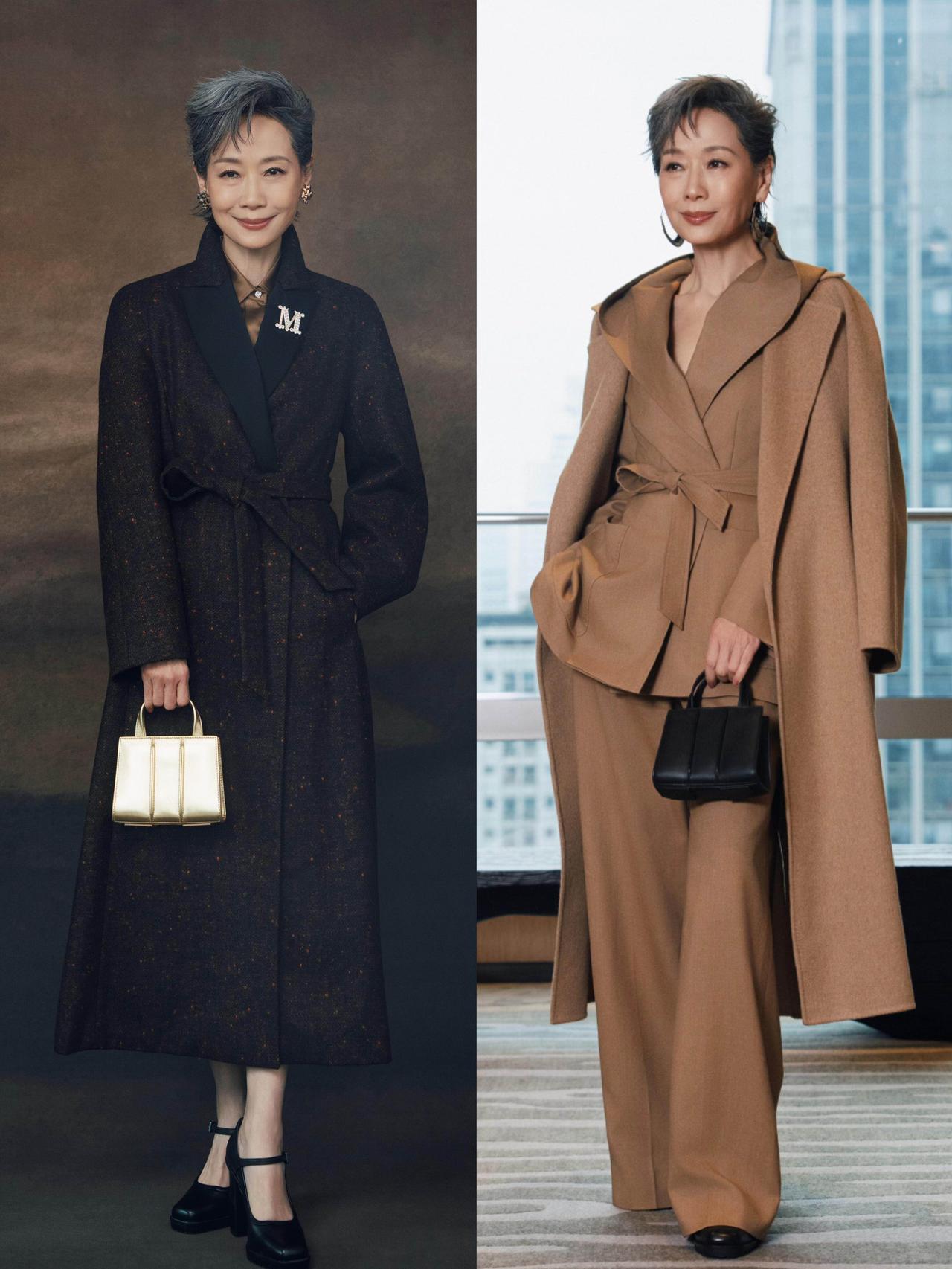 这才是真正的“岁月不败美人”！
叶童出席活动，这几个造型很优雅大气。
用大衣演绎