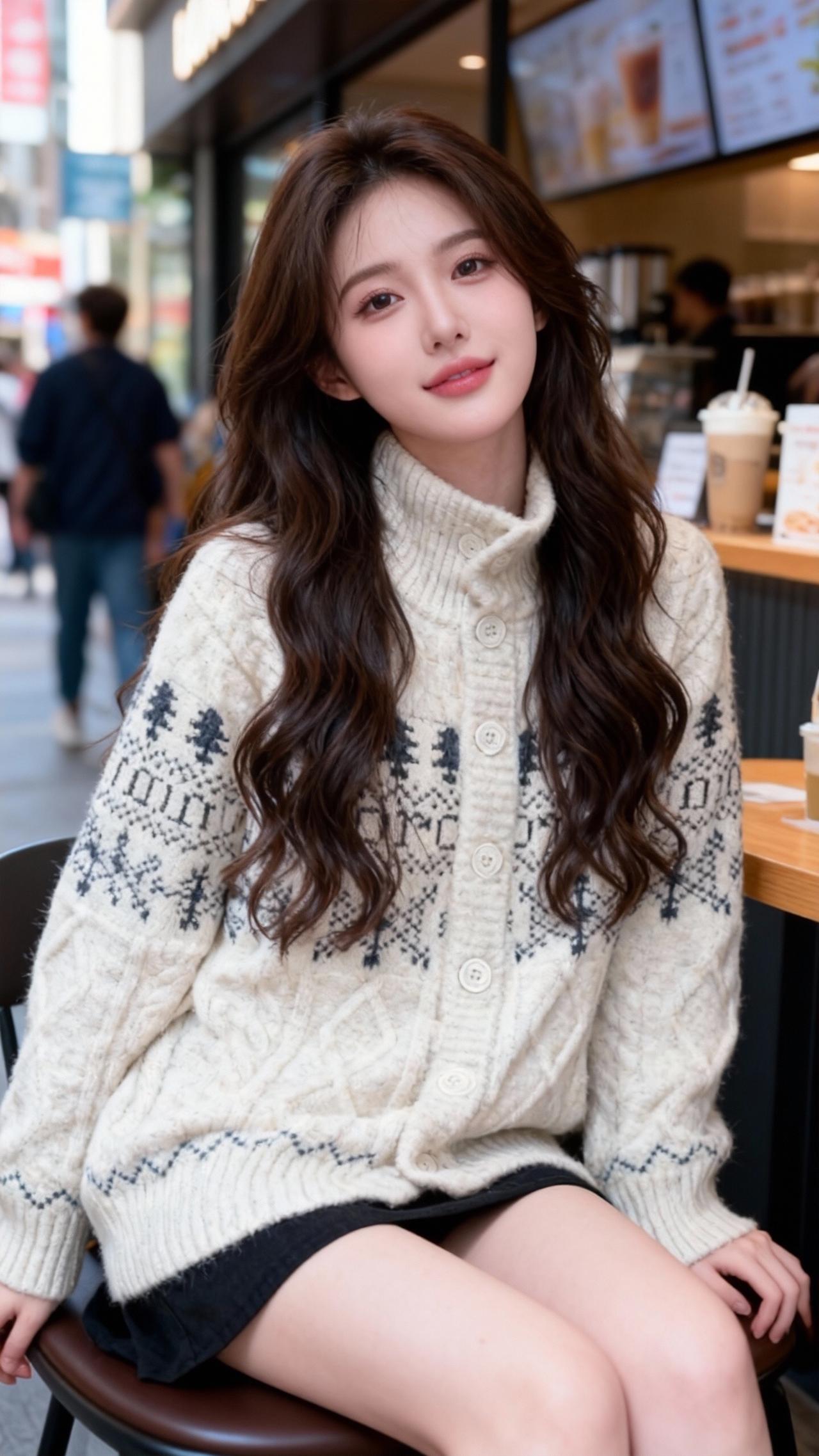 羊绒衫  毛衣穿搭 毛衣控 每日分享 高领毛衣